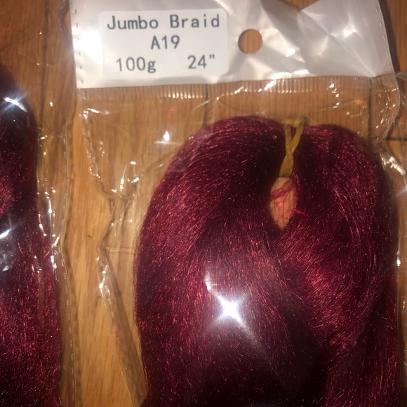 5 packs of wine red braiding hair *NWT*